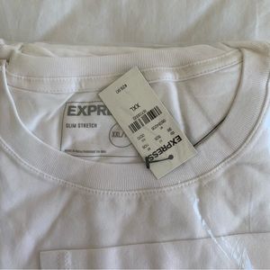 EXPRESS white long sleeve shirt